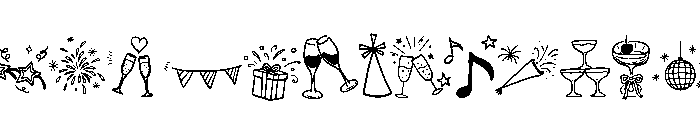 2026 New Year Font LOWERCASE
