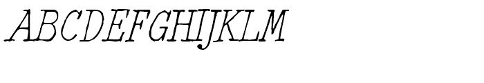 2011 Slimtype Italic Font UPPERCASE