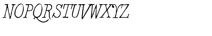 2011 Slimtype Italic Font UPPERCASE