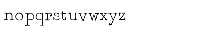 2011 Slimtype Regular Font LOWERCASE