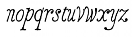 2011 Slimtype Italic Font LOWERCASE