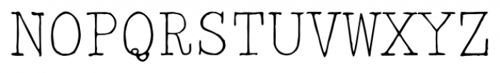 2011 Slimtype Regular Font UPPERCASE