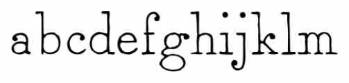 2011 Slimtype Regular Font LOWERCASE