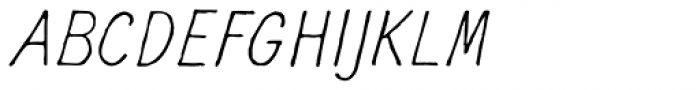 2011 Slimtype Sans Italic Font UPPERCASE