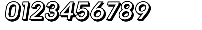 2031 Medium Italic 3d Font OTHER CHARS