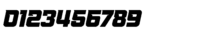 234 Sec Slant Font OTHER CHARS