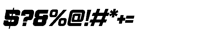 234 Sec Slant Font OTHER CHARS