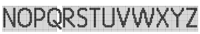 24 LED Grid Font UPPERCASE