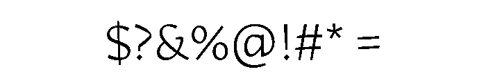 29LTAdaFlat ExtraLight Font OTHER CHARS