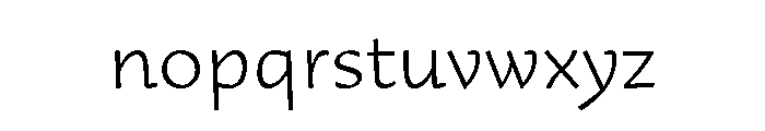 29LTAdaFlat ExtraLight Font LOWERCASE