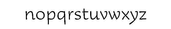 29LTAdaRound ExtraLight Font LOWERCASE