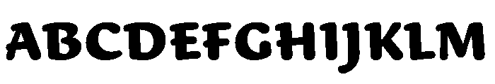 29LTAdaRound RoundBlack Instance Font UPPERCASE