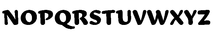 29LTAdaRound RoundBlack Instance Font UPPERCASE