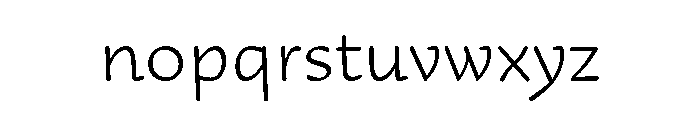 29LTAdaRound RoundExtraLight Instance Font LOWERCASE