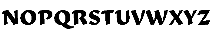 29LTAdaSharp Black Font UPPERCASE