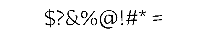 29LTAdaSharp ExtraLight Font OTHER CHARS