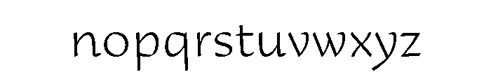29LTAdaSharp ExtraLight Font LOWERCASE