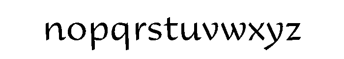 29LTAdaSharp Light Font LOWERCASE