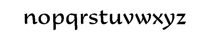 29LTAdaSharp Regular Font LOWERCASE
