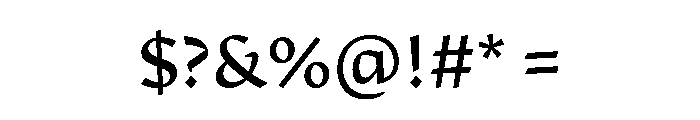 29LTAdaSharp SharpRegular Instance Font OTHER CHARS