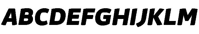 29LTAzer BlackSlanted Font UPPERCASE