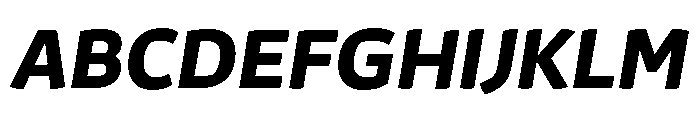 29LTAzer BoldSlanted Font UPPERCASE