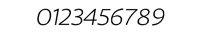 29LTAzer ExtraLightSlanted Font OTHER CHARS