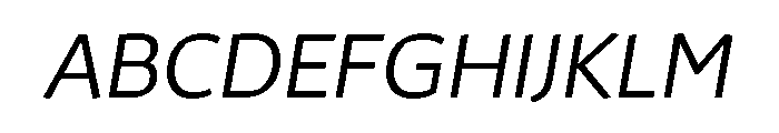 29LTAzer LightSlanted Font UPPERCASE