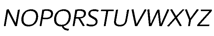 29LTAzer LightSlanted Font UPPERCASE