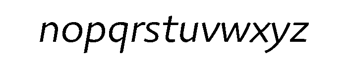29LTAzer LightSlanted Font LOWERCASE