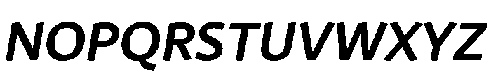 29LTAzer MediumSlanted Font UPPERCASE