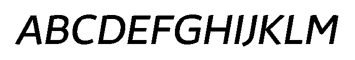 29LTAzer Slanted Font UPPERCASE
