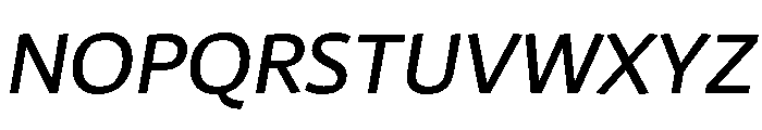 29LTAzer Slanted Font UPPERCASE
