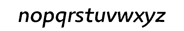 29LTAzer Slanted Font LOWERCASE