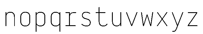 29LTBaseet ExtraLight Instance Font LOWERCASE