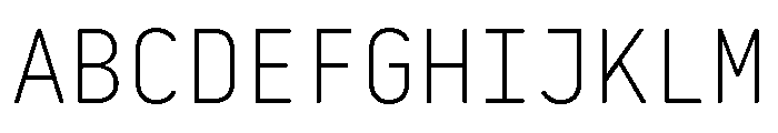 29LTBaseet Light Instance Font UPPERCASE