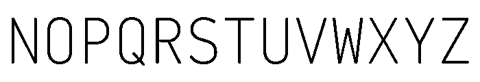 29LTBaseet Light Instance Font UPPERCASE