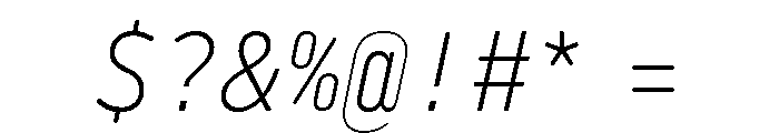 29LTBaseet LightSlanted Font OTHER CHARS