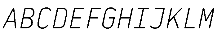 29LTBaseet LightSlanted Font UPPERCASE