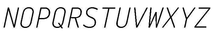 29LTBaseet LightSlanted Font UPPERCASE