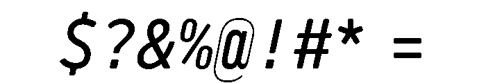 29LTBaseet MediumSlanted Font OTHER CHARS