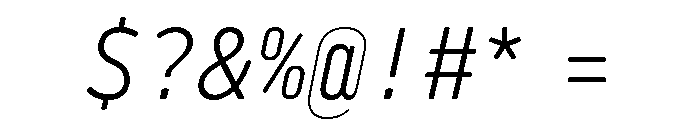 29LTBaseet Slanted Font OTHER CHARS