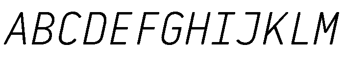 29LTBaseet Slanted Font UPPERCASE
