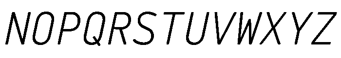 29LTBaseet Slanted Font UPPERCASE