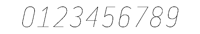 29LTBaseet ThinSlanted Font OTHER CHARS