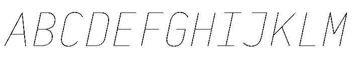 29LTBaseet ThinSlanted Font UPPERCASE