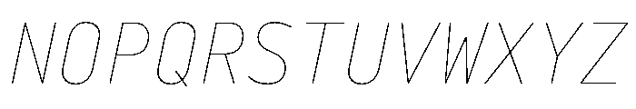 29LTBaseet ThinSlanted Font UPPERCASE