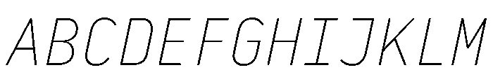 29LTBaseetSlanted ExtraLightSlanted Instance Font UPPERCASE