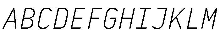 29LTBaseetSlanted LightSlanted Instance Font UPPERCASE