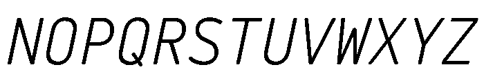 29LTBaseetSlanted Slanted Instance Font UPPERCASE